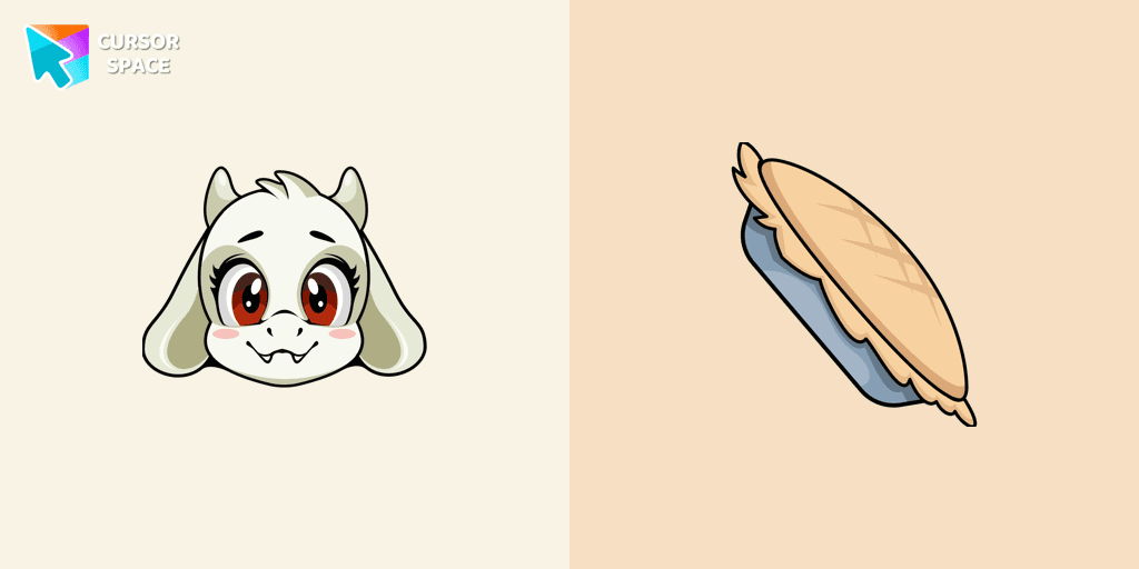 Undertale Toriel cursor cursor pack